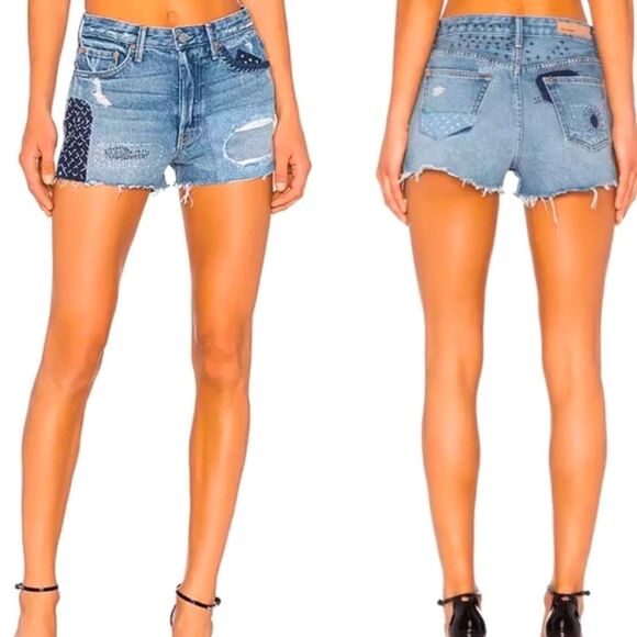 Revolve GRLFRND Cindy High-Rise Short in Island Girl Size 26 - Picture 1 of 9